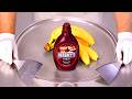ASMR How To Make Hershey S Chocolate Syrup Banana Ice Cream Rolls Satisfying No Talking