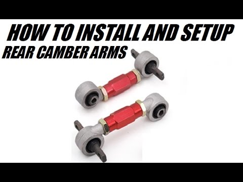 How to setup and adjust rear adjustable camber arms