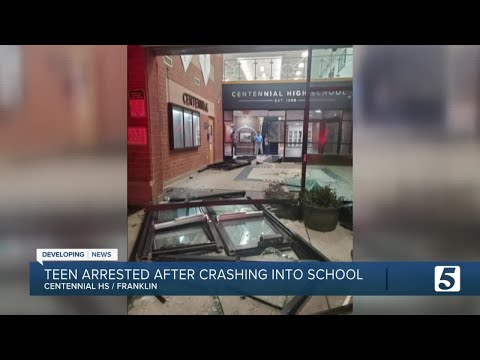 Centennial High School closed Friday after teen drives into building