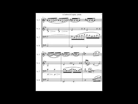 Le Tombeau de couperin (Maurice Ravel) prélude, for saxophone quartet (arr. M. Loridan)