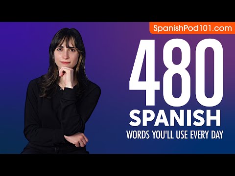 480 Spanish Words You'll Use Every Day - Basic Vocabulary #88