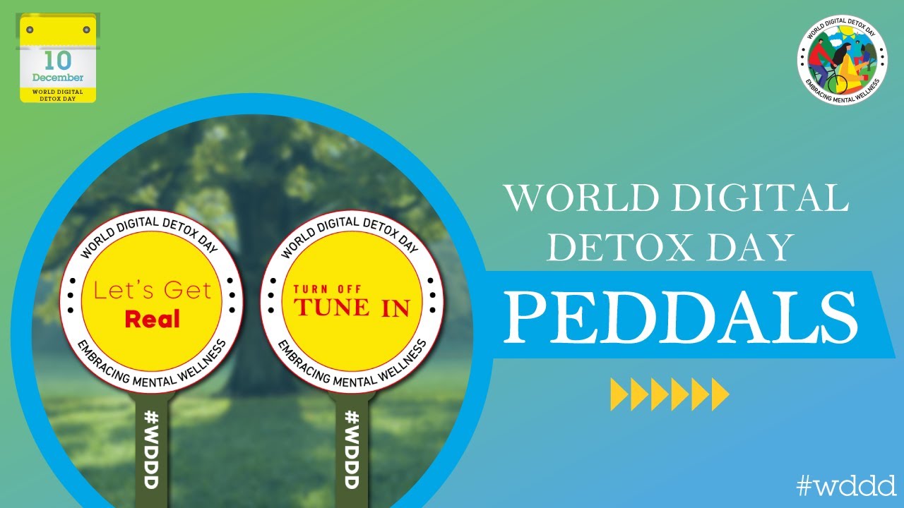 World Digital Detox Day Pedals "Turn Off And Tune In"