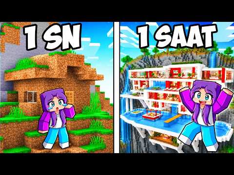 UÇURUM EVİMİ FAKİRDEN MİLYONERE Evrimleştirdim! - Minecraft
