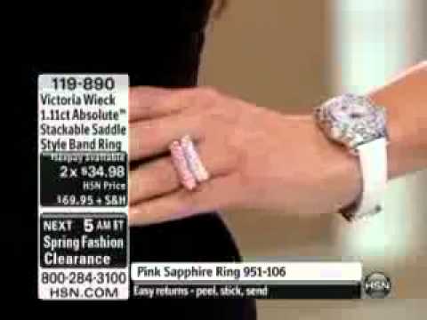 Victoria Wieck 1.11ct Absolute? Stackable Saddle Style Band Ring  Victoria Wieck Absolute™