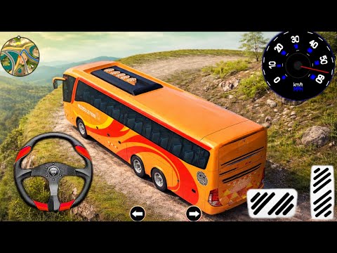 New Bus Game 2026 - Offroad Bus Driving Simulator 3D -  Offroad BusDriving Games - Android Gameplay