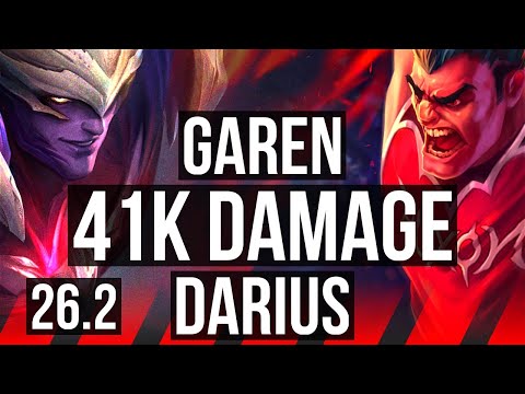 GAREN vs DARIUS (TOP) | Good KDA: 19/2/4, 41K damage | EUW Master | 26.2
