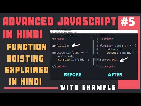 JavaScript Tutorial in Hindi part 11 Function in JavaScript in Hindi | JavaScript Functions
