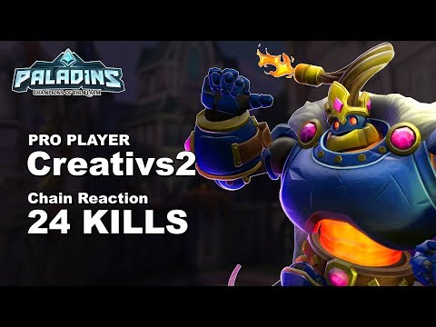 Creativs2 Bomb King 24 KILLS!! Paladins Pro (NAVI) Ranked Gameplay