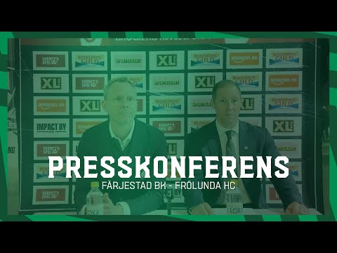 Presskonferens efter Färjestad-Frölunda