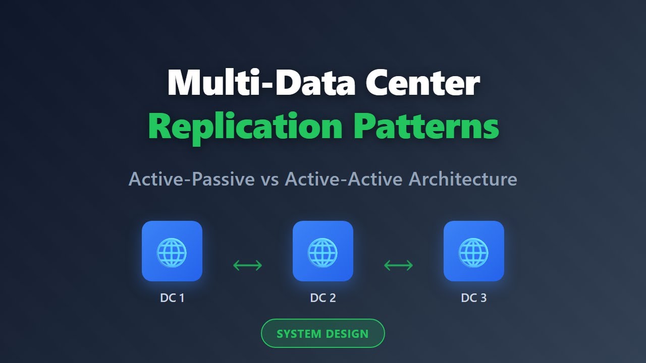 Multi-Data Center Replication: Active-Passive vs Active-Active Architecture Explained