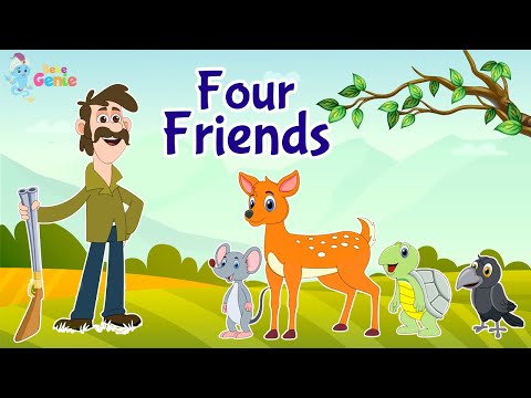 Four Friends | English Stories For Kids | BebeGenie