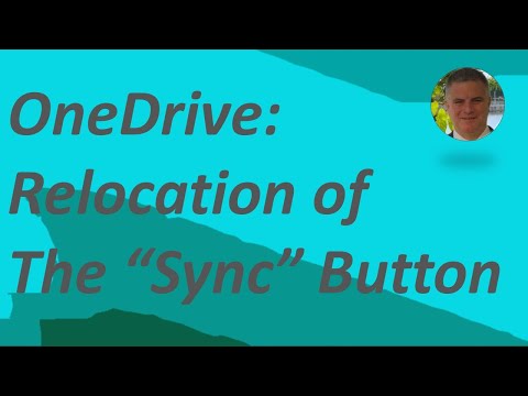 OneDrive: Relocating sync command in OneDrive's My files view to settings OneDrive: Relocating sync command in OneDrive's My files view to settings