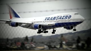 preview picture of video 'Transaero Airlines Boeing 747-446 EI-XLI am Salzburg Airport (Full HD)'