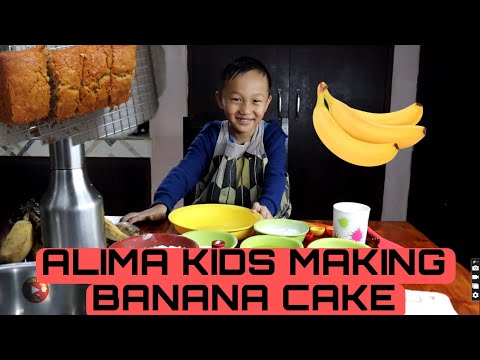 ALIMA KIDS | MAKING BANANA CAKE