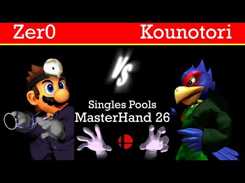 MasterHand 26 Pools - Zer0(Dr.Mario) vs. Kounotori(Falco)