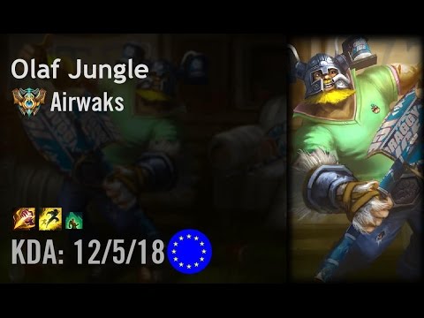 Olaf Jungle vs Gragas - Airwaks - EUW Challenger Patch 6.14