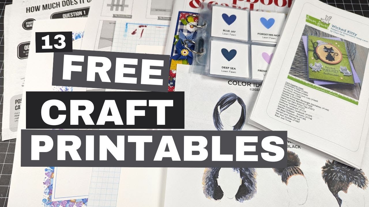 I Can't Believe These are All FREE!  | 13 Free Craft Printables