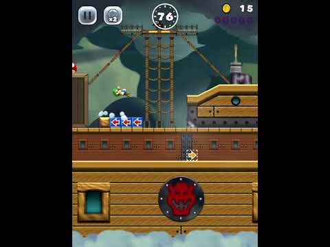 Super Mario Run: (100%) ⭐️-2 Airship Armada (All Purple Coins)