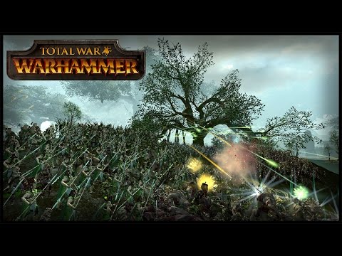 Vampiric Invasion Of An Elven Fortress - 10,000 Elf Last Stand  | Warhammer Total War Gameplay
