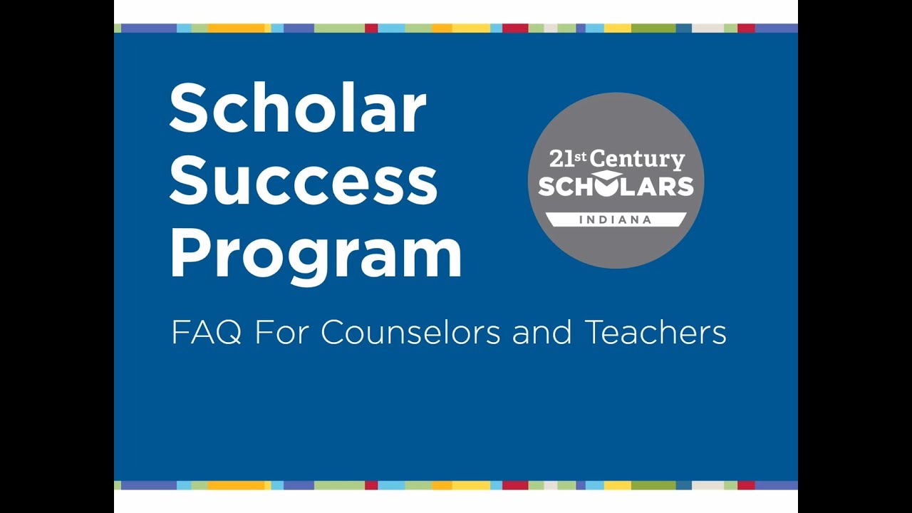Scholar Success Program (SSP) FAQs