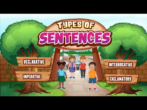Types of Sentences for Kids | Declarative, Interrogative, Imperative, and Exclamatory