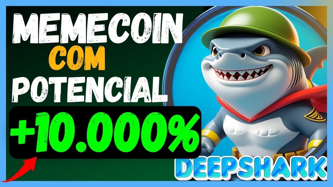 DEEPSHARK: A MAIOR MEMECOIN DE 2025? PRIMEIRA FASE E POTENCIAL PARA EXPLODIR! NÃO FIQUE DE FORA! 🔥