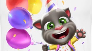 A day with talking tom  game 😍 happy birthday