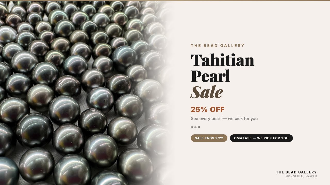 Watch: Valentine's Day 2026: Tahitian Pearl Sale