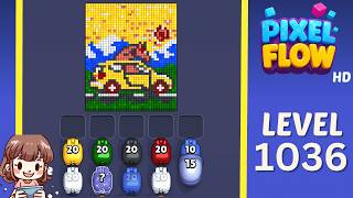 Pixel Flow Level 1036 Solution Walkthrough