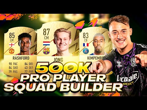 INSANE 500K PRO FIFA PLAYER SQUAD BUILDER! FIFA 22 ULTIMATE TEAM - BEST META TEAM FOR FUT CHAMPS!
