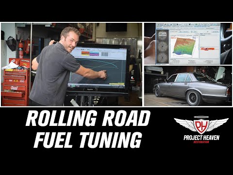 Classic car rolling road | Rolling road fuel runing (How to)