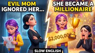 Mom Ignored Rumi Because She Failed the Test | Slow English Listening Practice (Level A2)