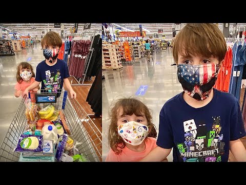 COMPRAS NO SUPERMERCADO DOS EUA COM 2 FILHOS - Família Brancoala