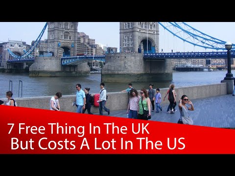 7 cose gratuite nel Regno Unito che ti costeranno molto negli Stati Uniti