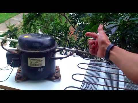 Como fazer um Compressor caseiro com Motor de Geladeira