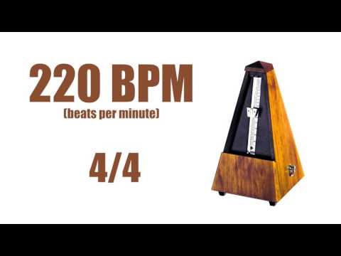 220 BPM Metronome 4/4 – Best Online Metronome 220 Beats Per Minute