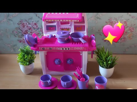 Barbie kitchen set | Fun activity #shorts