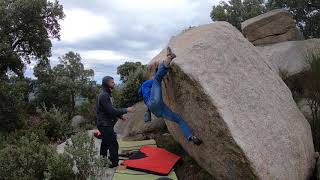 Video thumbnail of Lo imposible, 6c (sit). La Jonquera