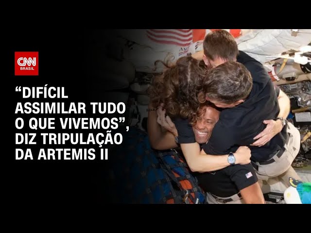 Missão Artemis II: “Difícil assimilar tudo o que vivemos”, diz tripulação | CNN PRIME TIME