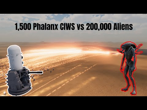 1,500 Phalanx CIWS vs 200,000 Aliens | Ultimate Epic Battle Simulator 2