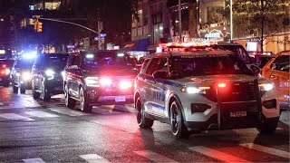 NYPD Motorcade Storms NYC Traffic |  Diplomatic Security Escort Through Gridlock