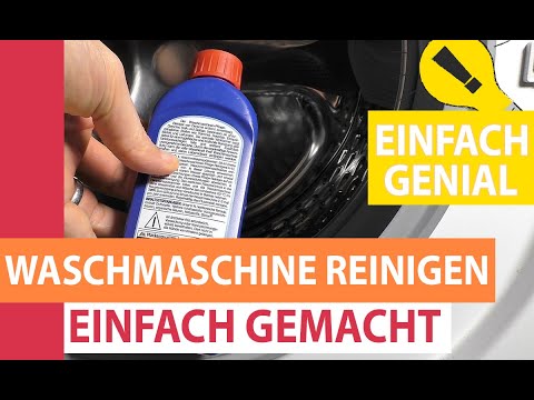 Waschmaschine reinigen - Komplette Waschmaschine mit Schublade & Türdichtung sauber machen