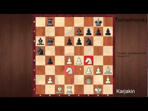 Russian Chess Championship Rd10 : Decisive game between Karjakin and Tomashevsky