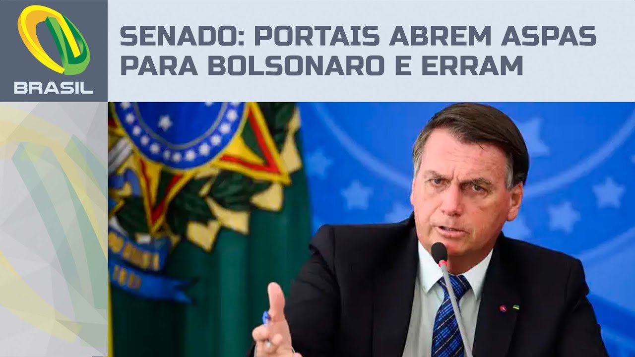 Poder360 e Gazeta do Povo abrem aspas para Bolsonaro e erram sobre Senado