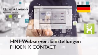 HMI webserver settings | Getting started with PLCnext Engineer