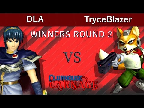Clubhouse Carnage Melee  WINNERS ROUND 2 - DLA (Marth) vs TryceBlazer (Fox)