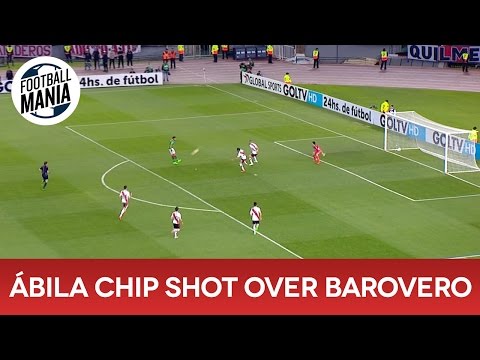 Ramón Ábila Chip Shot Over Barovero - Almost Score Brilliant Goal!