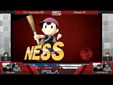 CFL Smackdown 185 WiiU - Pellonian (Bayonetta) vs LazyHercules (DDD, Ness) - Winners R1