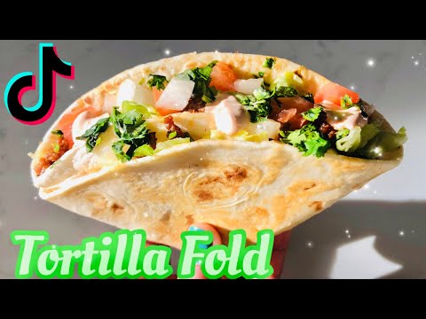 TIK TOK TORTILLA Fold Hack-TACO Tortilla wrap