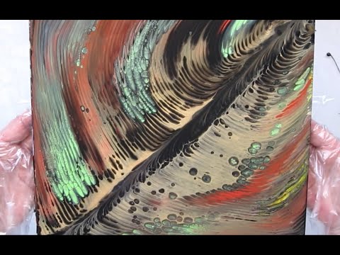 (247) Acrylic Pouring NZ 🎨 Playday With Chain Pulls in my Art Room (no dialogue) 🎵💖